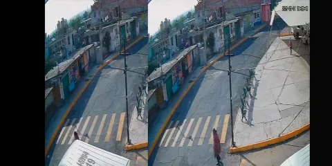 IMÁGENES SENSIBLES. Mujer de 84 años muere atropellada por transporte público en Tlaxcala 