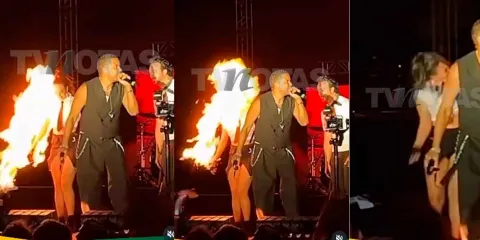 ¡Fuego! ¿Qué ocurrió durante el show de ‘Ilegales’ en Monterrey? 