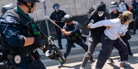 Manifestaciones en Los Ángeles: enfrentamientos con la Guardia Nacional