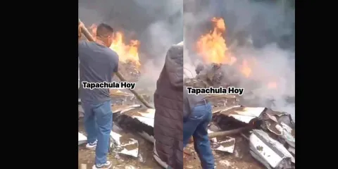 Se desploma avioneta en Tapachula durante operativo contra el gusano barrenador; habría al menos 9 muertos