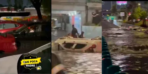 Torrenciales lluvias colapsan movilidad en CDMX: Línea A del Metro suspendida y múltiples afectaciones