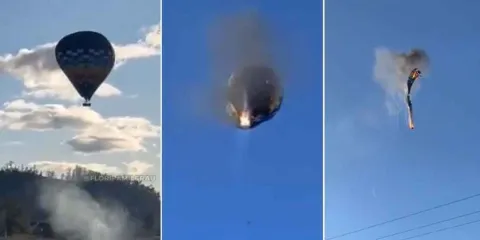 Tragedia en Brasil: un globo en llamas se desploma y deja al menos 8 fallecidos