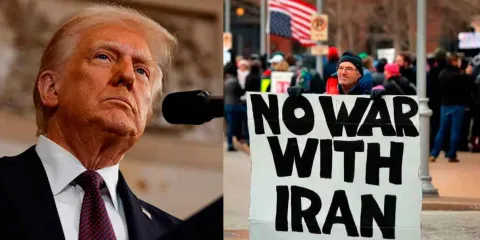 Trump pretende atacar Irán, pero estadounidenses no quieren guerra 