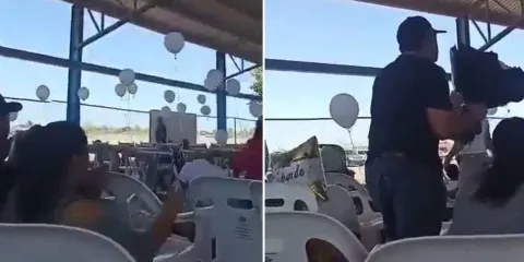 Balacera irrumpe graduación en secundaria en Baja California