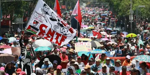 CNTE marchará al Zócalo para entregar carta a Sheinbaum; exigen revertir reformas educativas