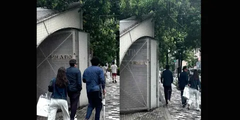 Continúa el tour de lujo de ‘Andy’ López en Japón; ahora es captado en tienda Prada