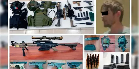 Detienen a ciudadano estadounidense fuertemente armado en Atlacomulco con presunta credencial de la CIA