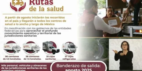 Gobierno lanza “Rutas de la Salud” para distribuir medicamentos del IMSS Bienestar