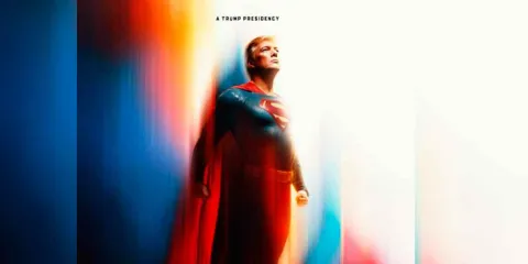 POLÉMICA. Con IA Trump se transforma en Superman. Enaltecen figura “heroica” del presidente 