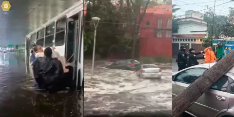 VIDEO. Lluvias inesperadas paralizan la Ciudad de México y afectan 12 alcaldías