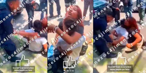 VIDEO. Mujer llora para evitar detención de su pareja tras robo en Gustavo A. Madero