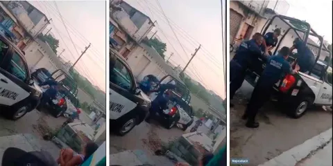 VIDEO. Abuso policial en Oaxaca. Mujer policía patea a mujer detenida arriba de patrulla