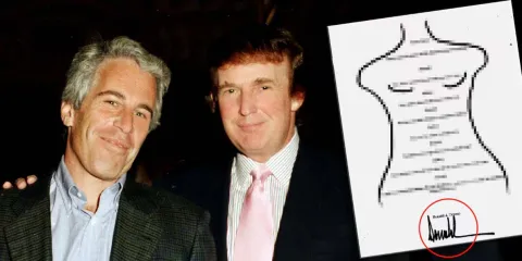 Congreso de EU revela nota de cumpleaños de Trump a Epstein con dibujo de mujer desnuda