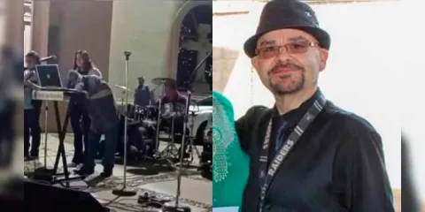IMÁGENES SENSIBLES. Profesor de música muere en pleno concierto en Magdalena de Kino
