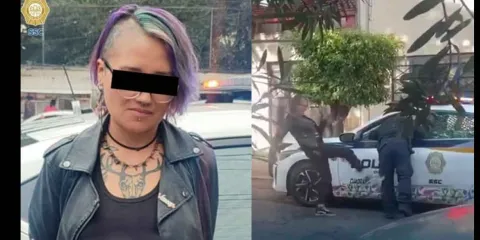 VIDEO. "Lady Patadas" detenida en Benito Juárez tras agredir a policía de la CDMX en la colonia Nativitas
