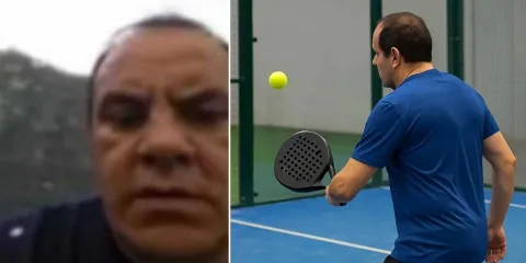 Cuauhtémoc Blanco sorprendido jugando pádel durante discusión legislativa