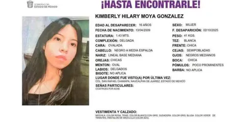 Desaparición de Kimberly Moya en Naucalpan en solo 15 minutos: No es la única desaparecida