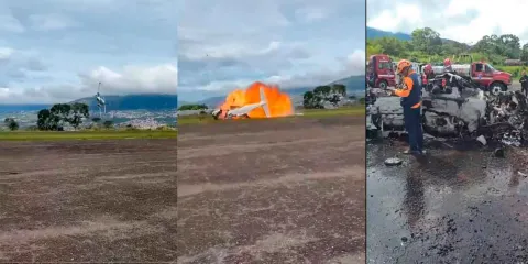 Dos muertos deja accidente aéreo en el aeropuerto de Paramillo