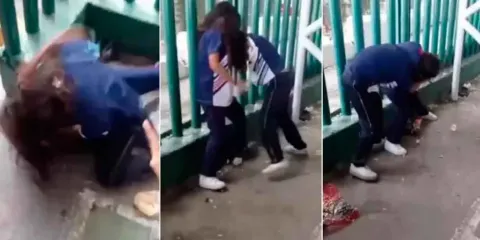 IMÁGENES SENSIBLES ¡Dale Roberta! ¡Mátala! Así ocurre pelea entre alumnas de secundaria en Monterrey
