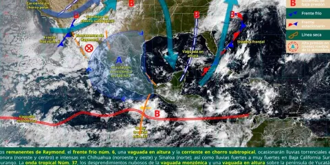 Posible nuevo ciclón en México, se trataría de Sonia: Conagua ya lo vigila 