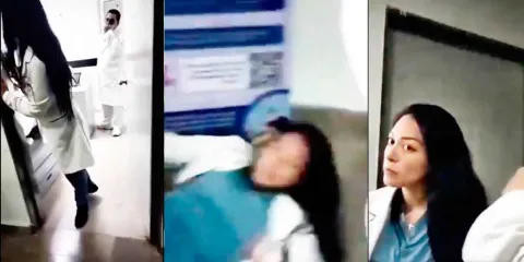 VIDEO. Doctora golpea a madre que exigía atención medica en IMMS de Playa del Carmen