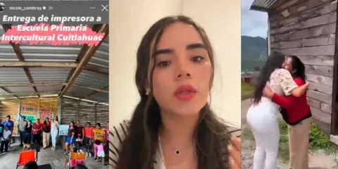 VIDEO. Indignación en redes: regidora de Morena regala impresora a escuela sin luz en Guerrero