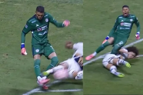 Kevin Mier sufre fractura de tibia tras barrida de Carrasquilla; Cruz Azul pide inhabilitación