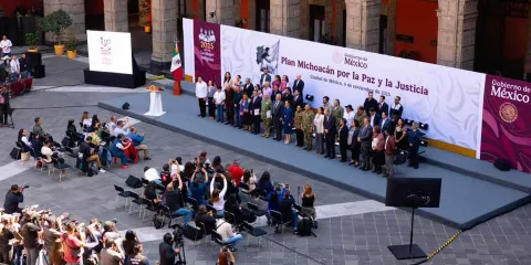 Claudia Sheinbaum Pardo presenta el “Plan Michoacán por la Paz y la Justicia”: 12 ejes, más de 100 acciones y una inversión de 57 000 mdp