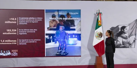 Claudia Sheinbaum presenta “SaberesMX”, plataforma gratuita que democratiza el conocimiento