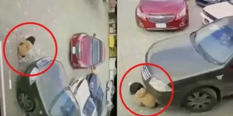 Niña sobrevive tras ser aplastada por un auto en Chiapas