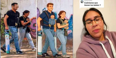 Madre de gemelos explica su estado de salud tras viral video. Abre Tik Tok