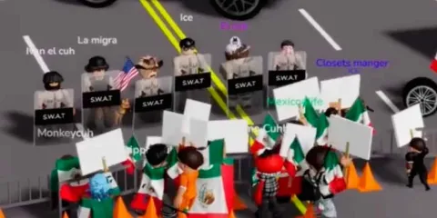Niños y adolescentes latinos protestan en Roblox contra redadas migratorias del  ICE 