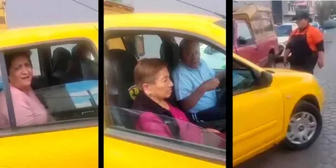 VIDEO. “Ya comí, ya bebí y ya no me hallo aquí” Familia intenta irse sin pagar 