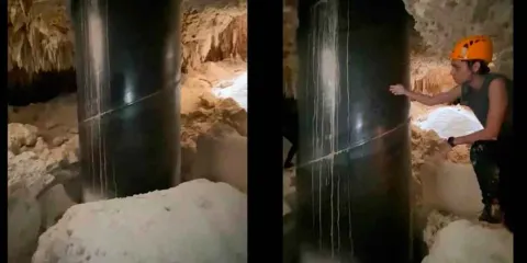 Alertan desintegración de pilotes del Tren Maya en ríos subterráneos de la Riviera Maya