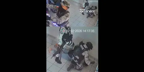 VIDEO. Guardia Nacional cateó negocio  de tragamonedas sin orden judicial y con lujo de violencia en Aguascalientes