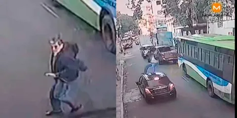 IMÁGENES SENSIBLES. Conductor atropella brutalmente a peatón, huye y ciudadano lo caza en Asunción