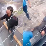 VIDEO. Joven ebrio sube por la fuerza a autobús pero chóferes lo bajan a golpes
