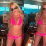 Britney Spears se desprende de la parte de arriba de su bikini en video. Causa preocupación su bienestar