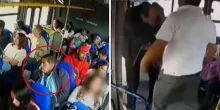 VIDEO. Chofer de transporte publico golpea a acosador sexual 