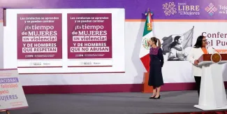 25N: Gobierno federal anuncia acciones contra violencia sexual y digital; llaman a sumar a los hombres