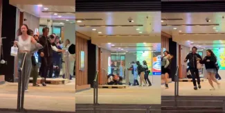 VIDEO. Policía abate a hombre con cuchillo que tomó como rehén a mujer en centro comercial de  Hong Kong