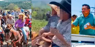 Captan a menores consumiendo alcohol en cabalgata de Acateno, Puebla