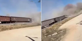 VIDEO revela el momento exacto del descarrilamiento en Aguascalientes