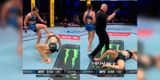 VIDEO. Peleadora UFC propina patada al rostro de su rival cuando aún no se incorporaba