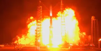 Así explotó el cohete de Blue Origin durante una prueba antes del lanzamiento