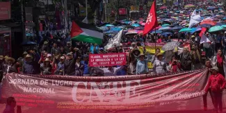 Protestas de la CNTE no frenan diálogo con el gobierno, dice Sheinbaum