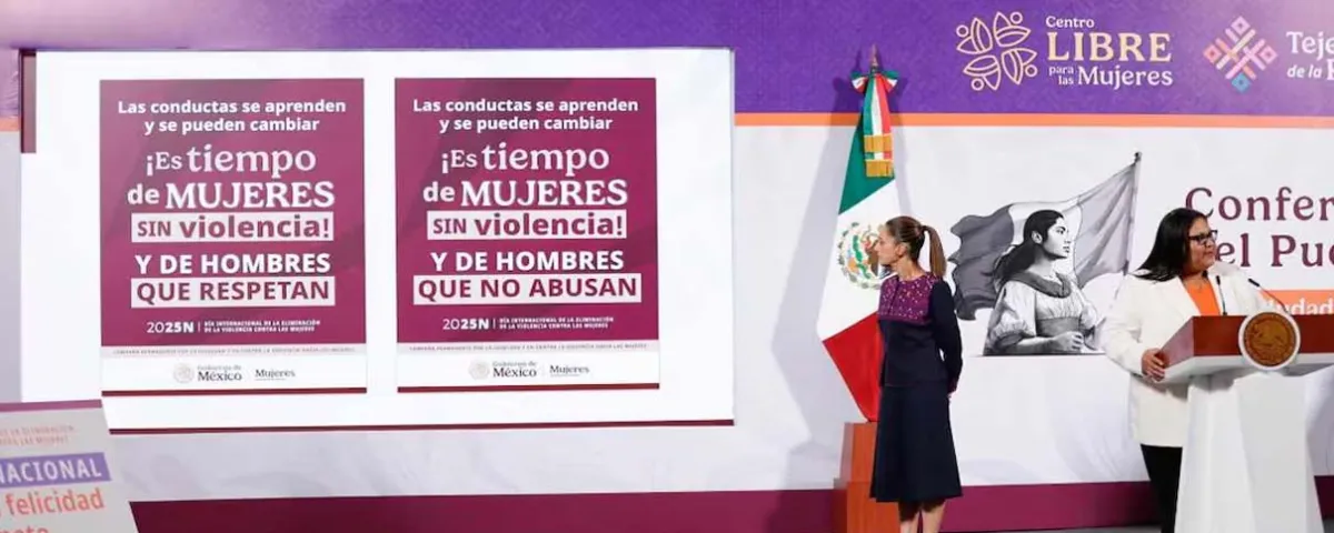 25N: Gobierno federal anuncia acciones contra violencia sexual y digital; llaman a sumar a los hombres