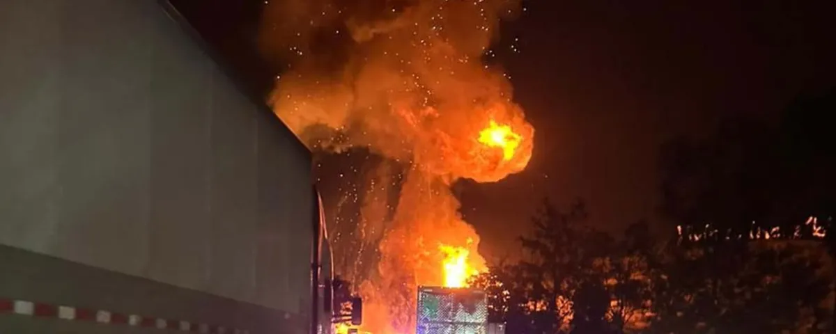 Así fue la explosión de la pipa en la México-Querétaro; VIDEO del momento
