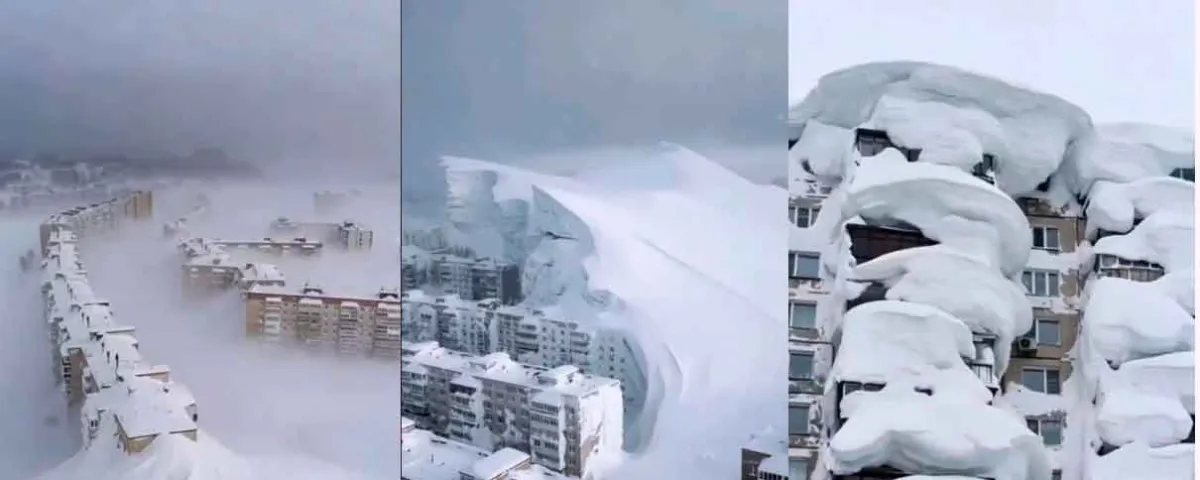 Rusia enfrenta nevadas extremas sin precedentes; muerte y diversión se hicieron presentes