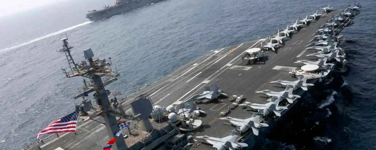 Trump afirma que flota enviada a Irán está lista para actuar “con rapidez y violencia”